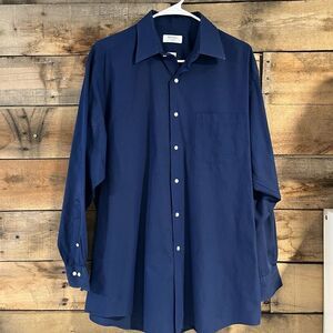 Brooks Brothers navy blue dress shirt - 16